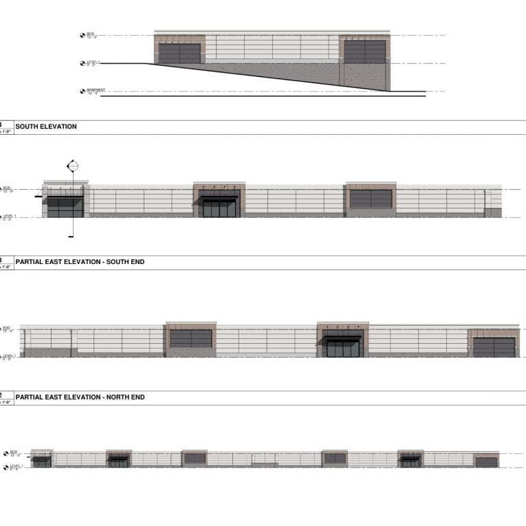 Canton Self-Storage Site design plans for Canton Self-Storage project in Canton, Georgia, showing building layout and access.