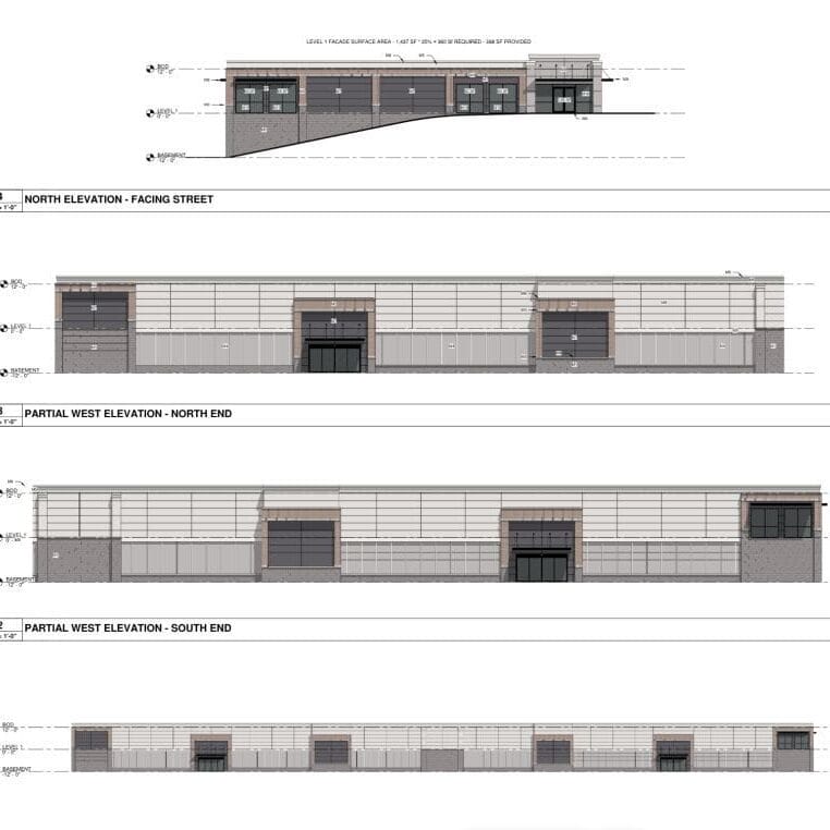 Canton Self-Storage Site design plans for Canton Self-Storage project in Canton, Georgia, showing building layout and access.
