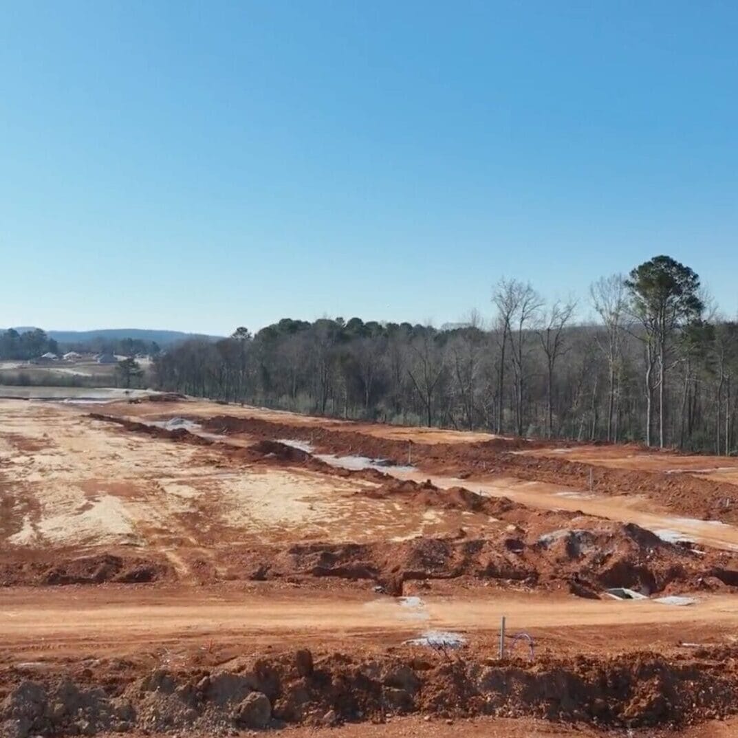 Baltimore Hill Utility infrastructure installation underway with trenching