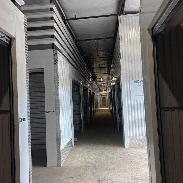 Huntsville Self-Storage Interior photo of Huntsville Self-Storage, a completed five-building self-storage facility.