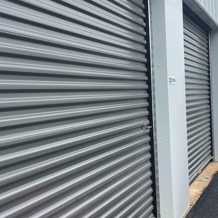 Huntsville Self-Storage Exterior photo of Huntsville Self-Storage, a completed five-building self-storage facility.