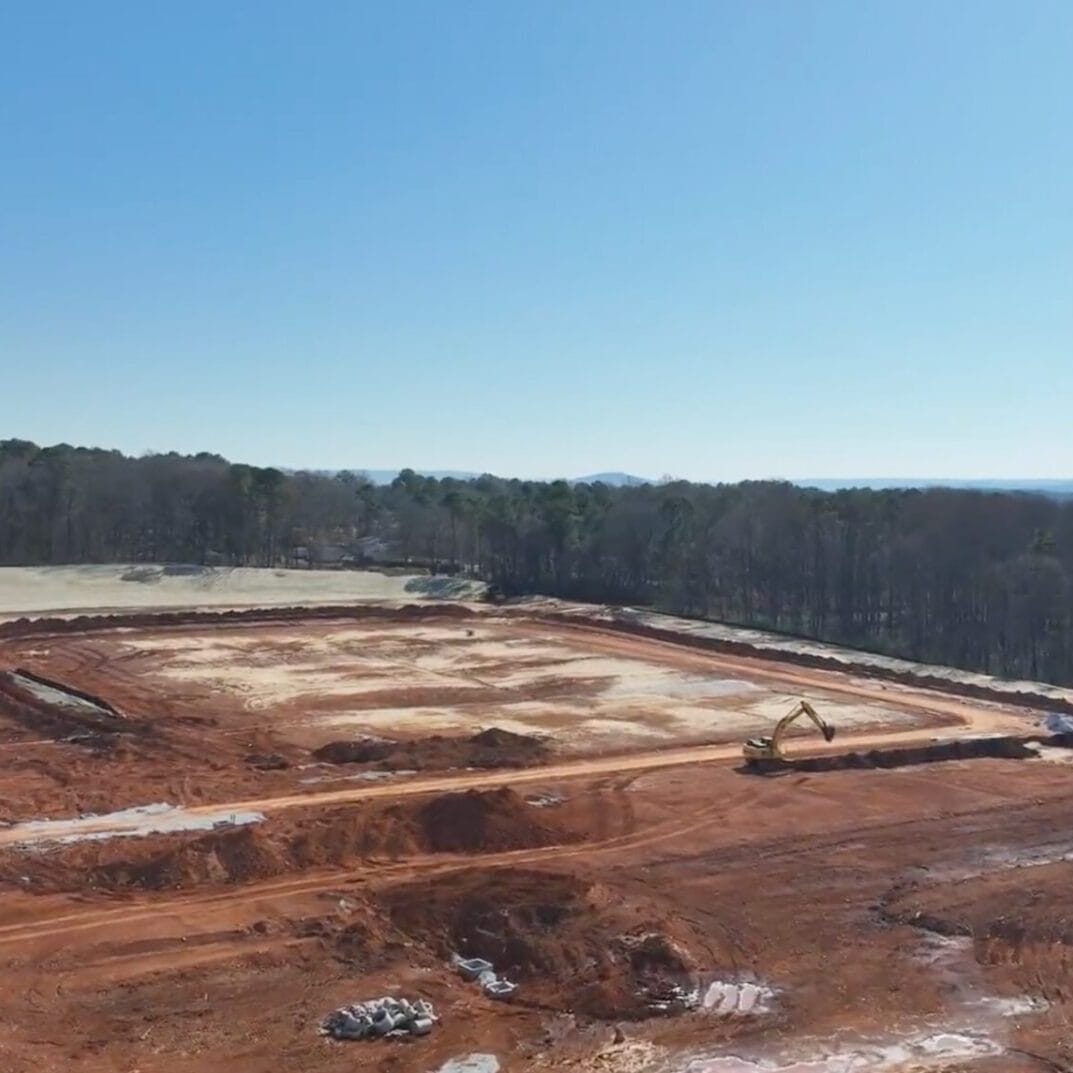 Baltimore Hill Water line utilities being installed in trenches