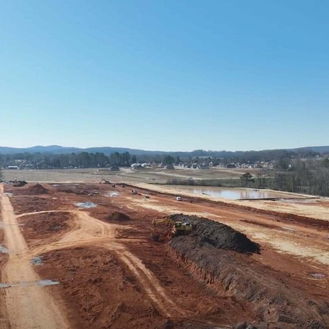 Baltimore Hill Underground water line installation in progress