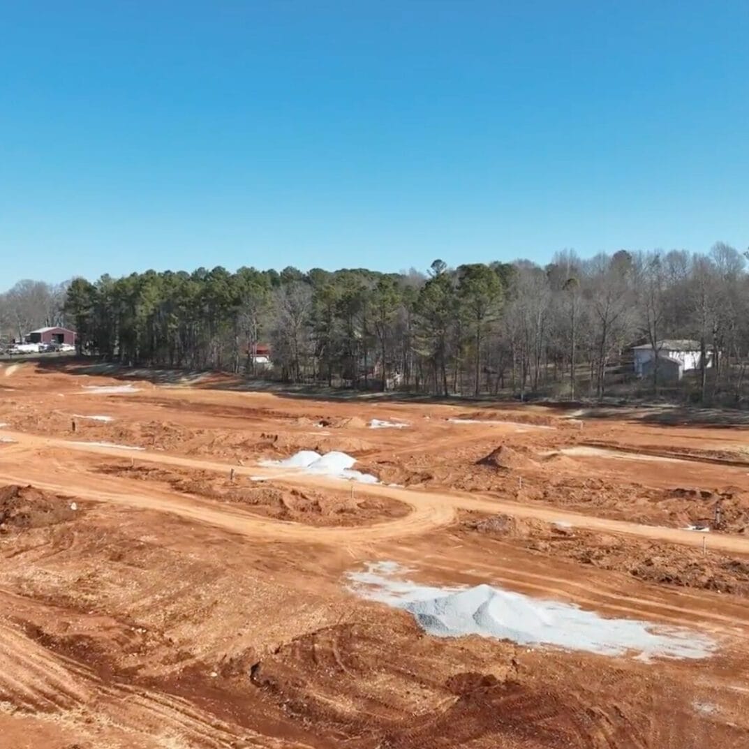 Baltimore Hill Construction crews installing underground utilities on site