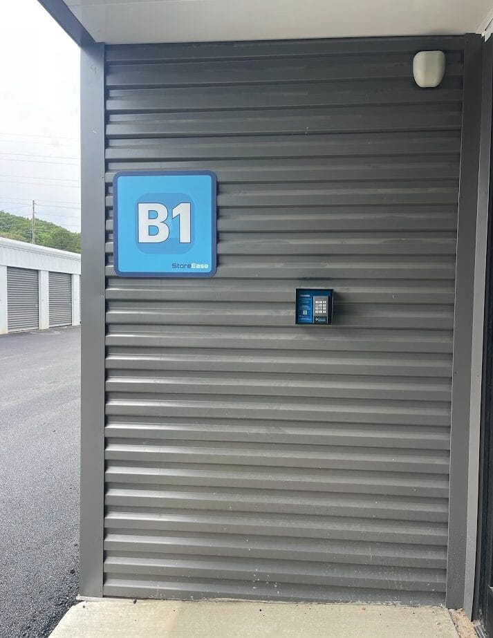 Exterior photo of Huntsville Self-Storage, a completed five-building self-storage facility.