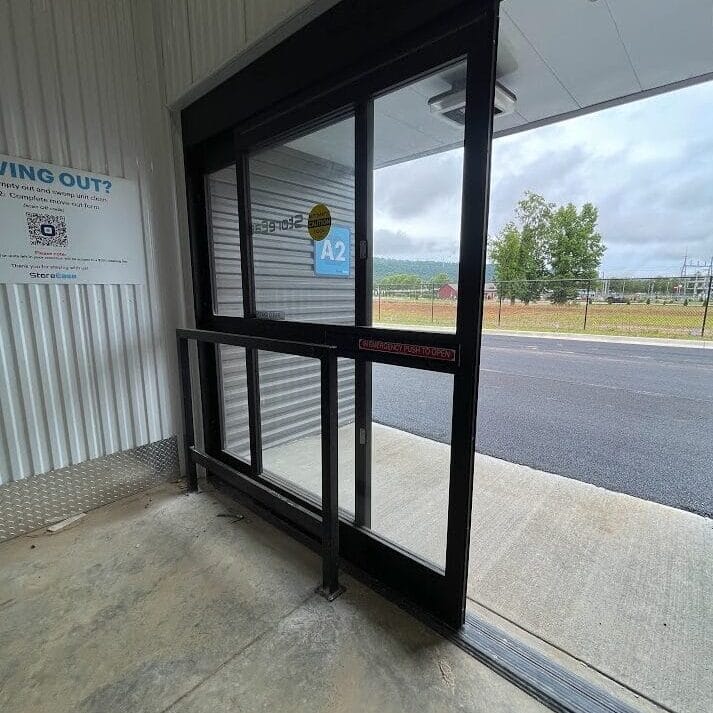 Interior photo of Huntsville Self-Storage, a completed five-building self-storage facility.