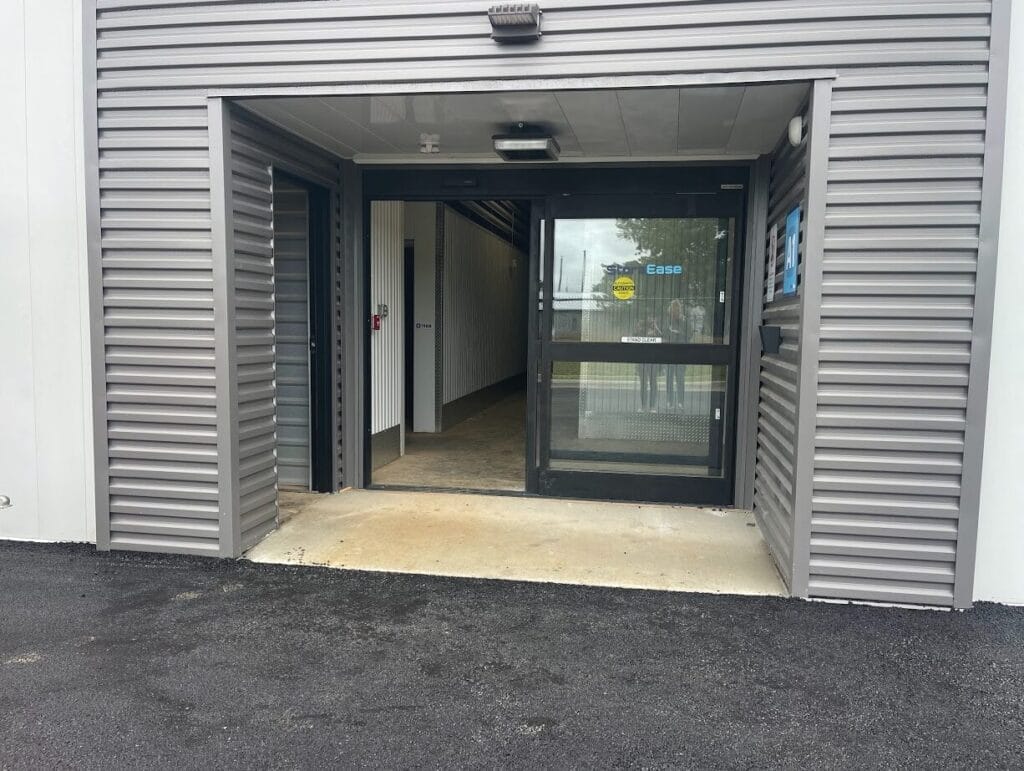 Exterior photo of Huntsville Self-Storage, a completed five-building self-storage facility.