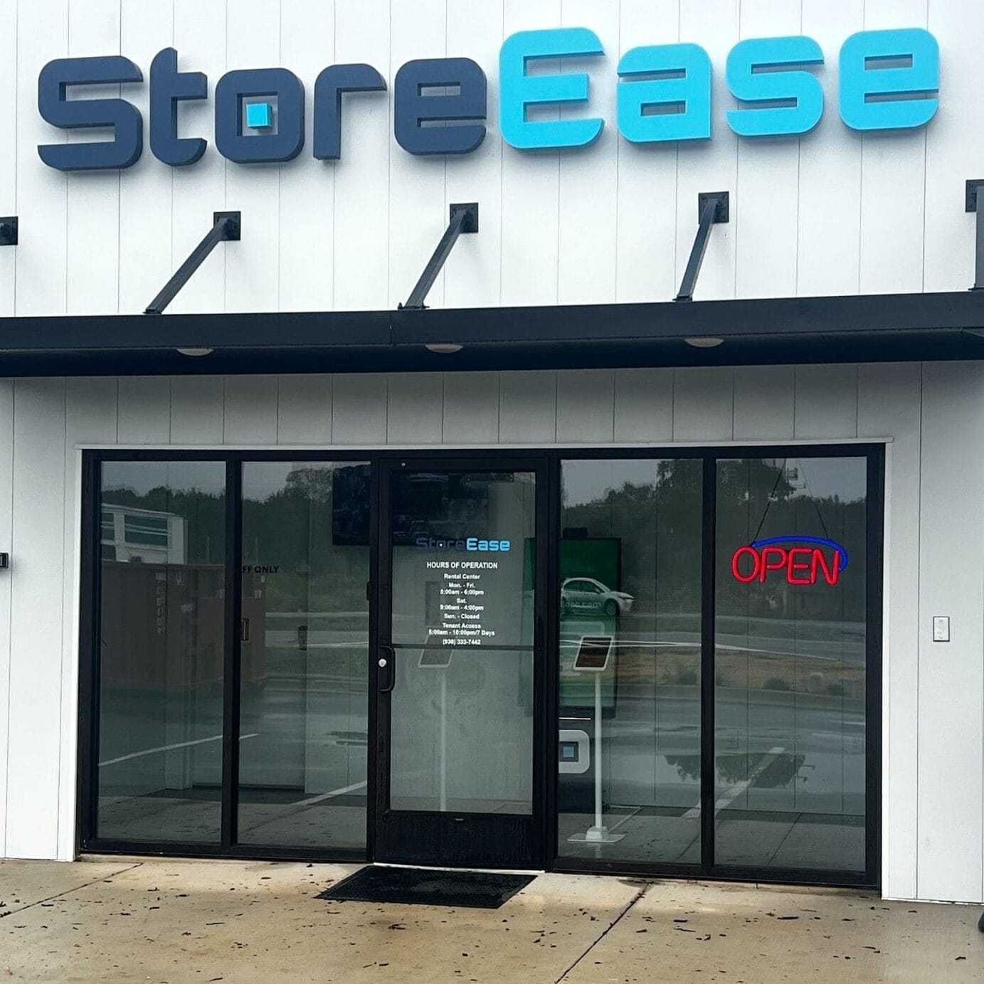 Interior photo of Huntsville Self-Storage, a completed five-building self-storage facility.