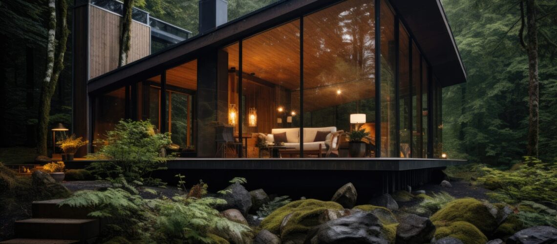 Cozy self contained house in the summer forest